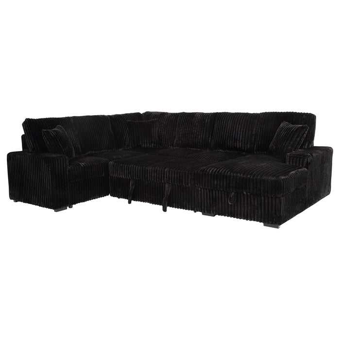 Devonshire Sleeper Sectional Sofa Storage Chaise