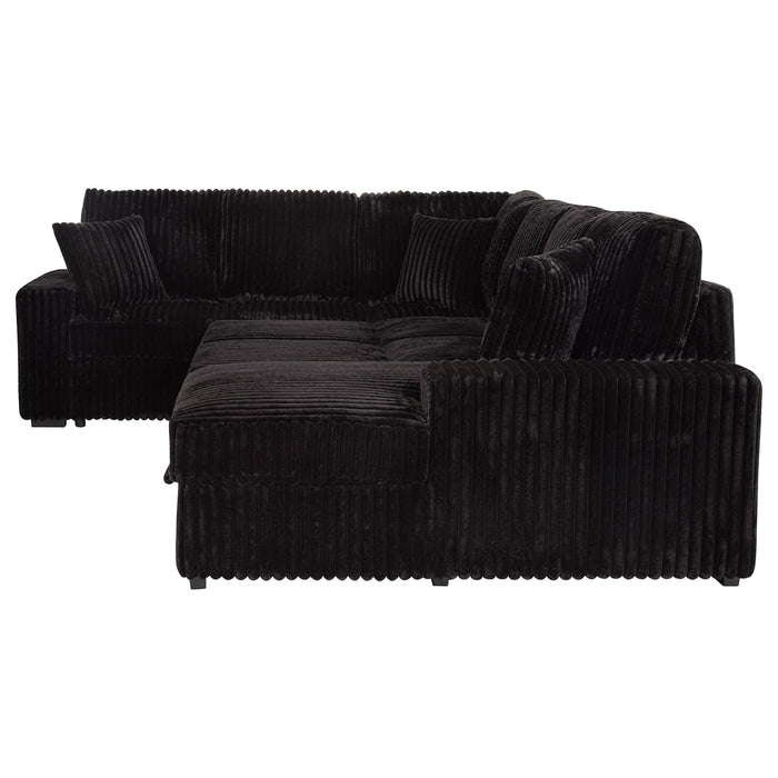 Devonshire Sleeper Sectional Sofa Storage Chaise