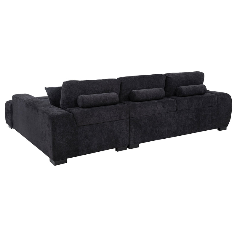 Sofá seccional chaise tapizado Octavia