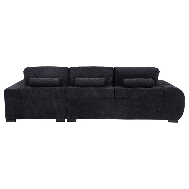 Sofá seccional chaise tapizado Octavia