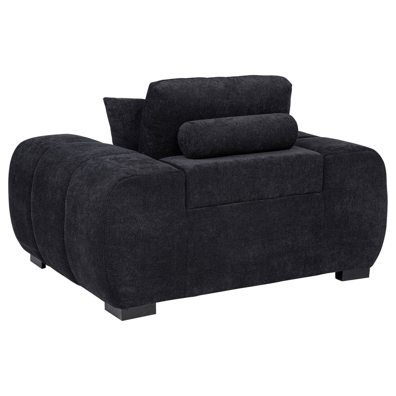 Sillón decorativo Octavia con reposabrazos cuadrados tapizados