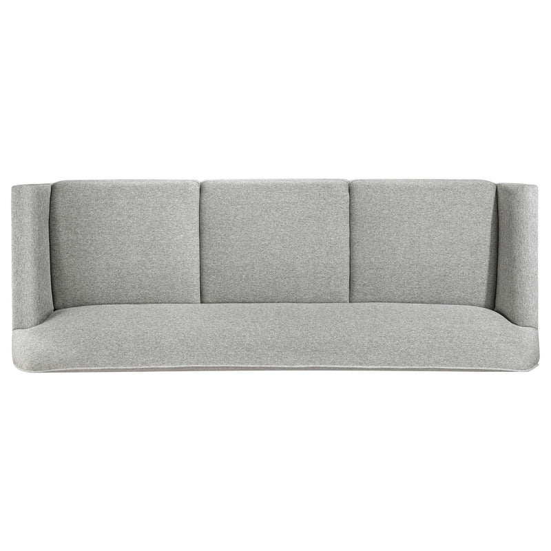 Juego de sofá de tela tapizado con brazos acampanados Vaughn, gris