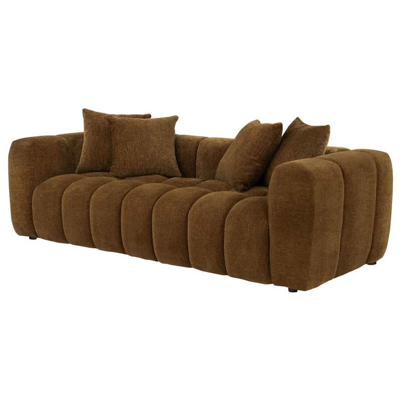 Lazaro Fabric Upholstered Wide Channel Sofa
