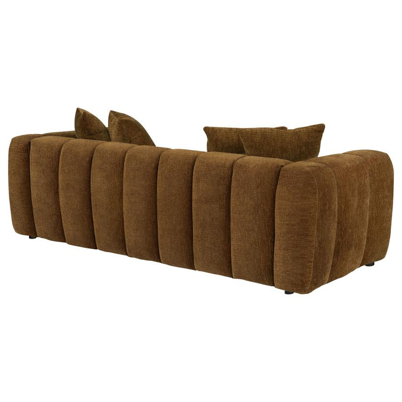 Lazaro Fabric Upholstered Wide Channel Sofa
