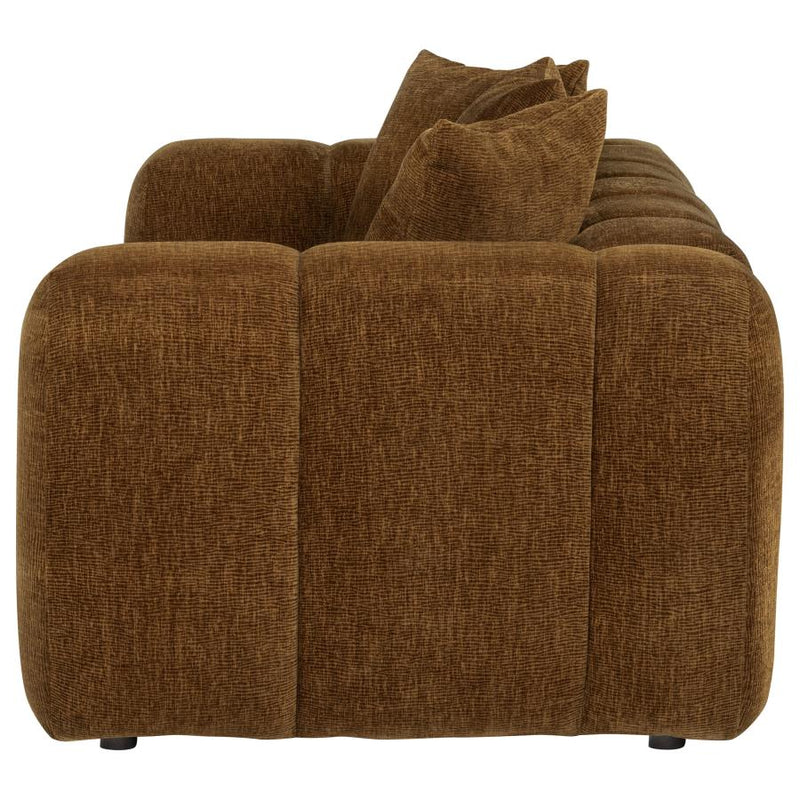 Lazaro Fabric Upholstered Wide Channel Loveseat