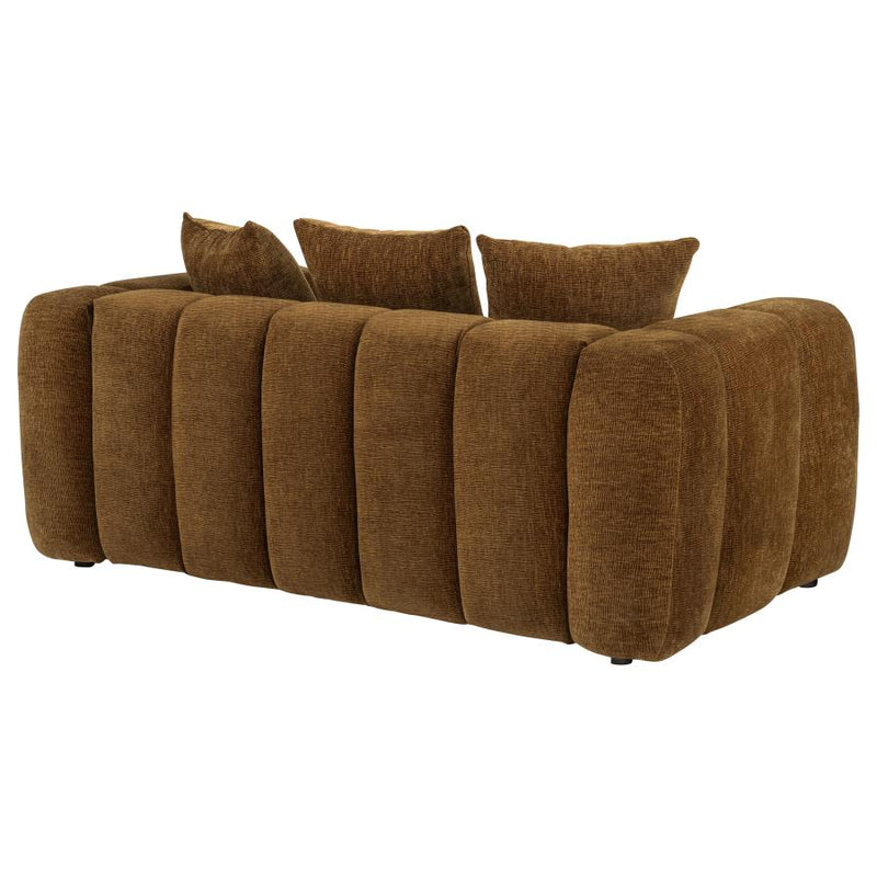 Lazaro Fabric Upholstered Wide Channel Loveseat