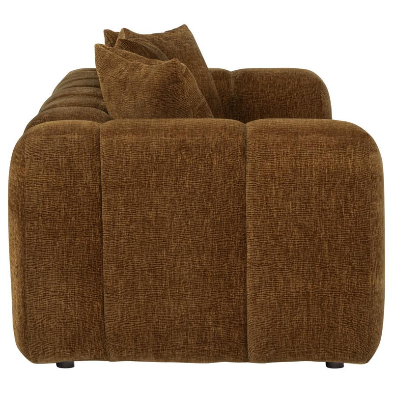 Lazaro Fabric Upholstered Wide Channel Loveseat