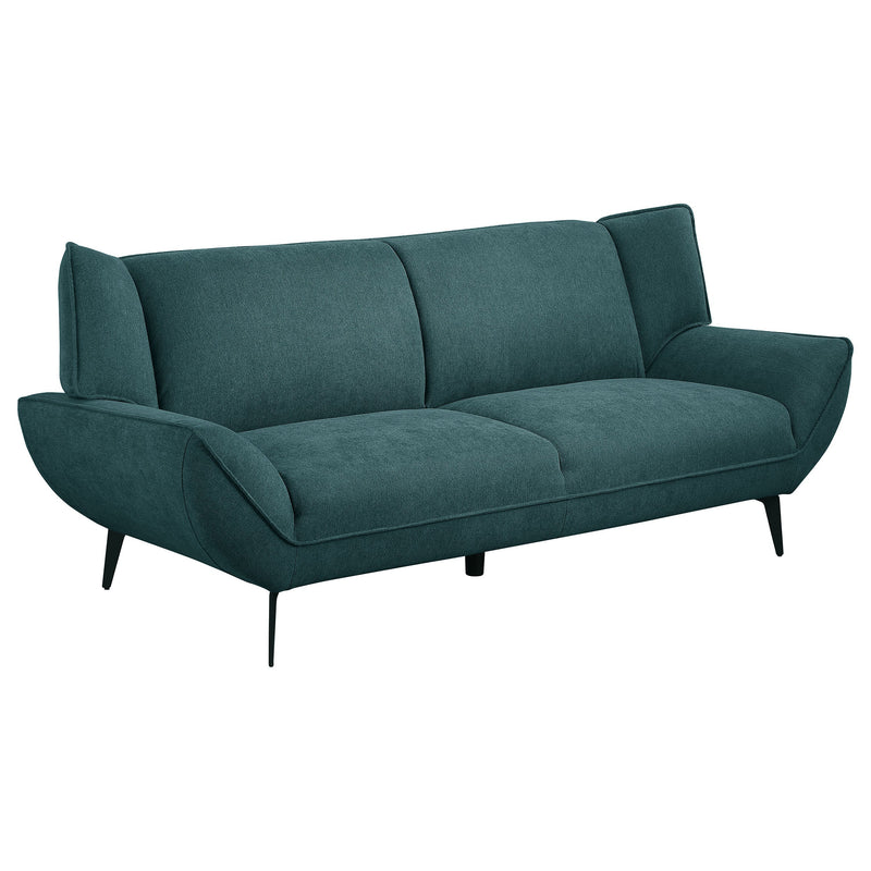 Acton Upholstered Flared Arm Sofa Set