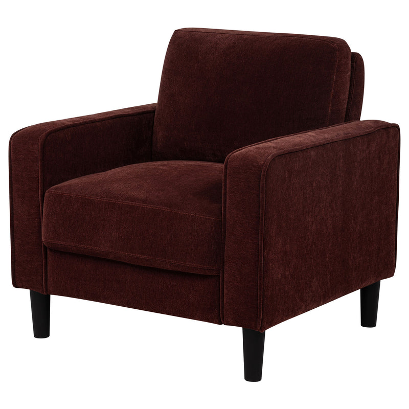 Sillón decorativo Ruth con reposabrazos tapizados