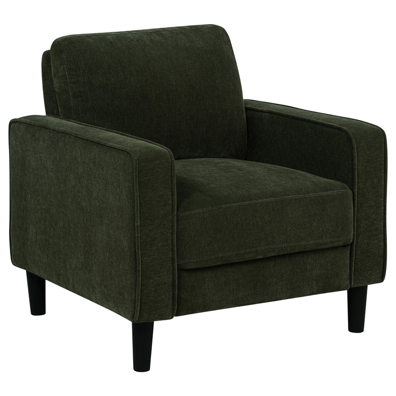 Sillón decorativo Ruth con reposabrazos tapizados