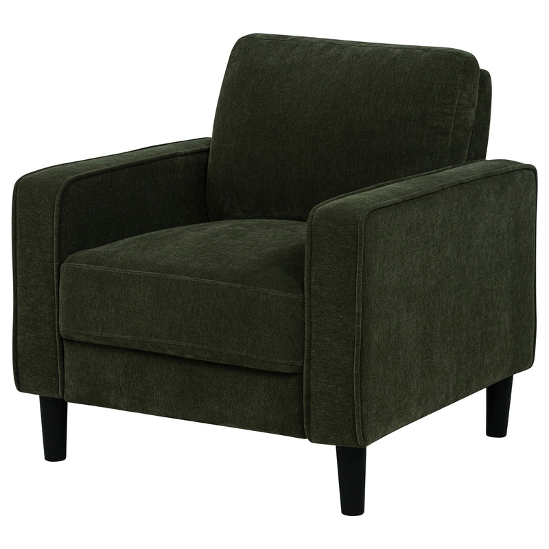 Sillón decorativo Ruth con reposabrazos tapizados