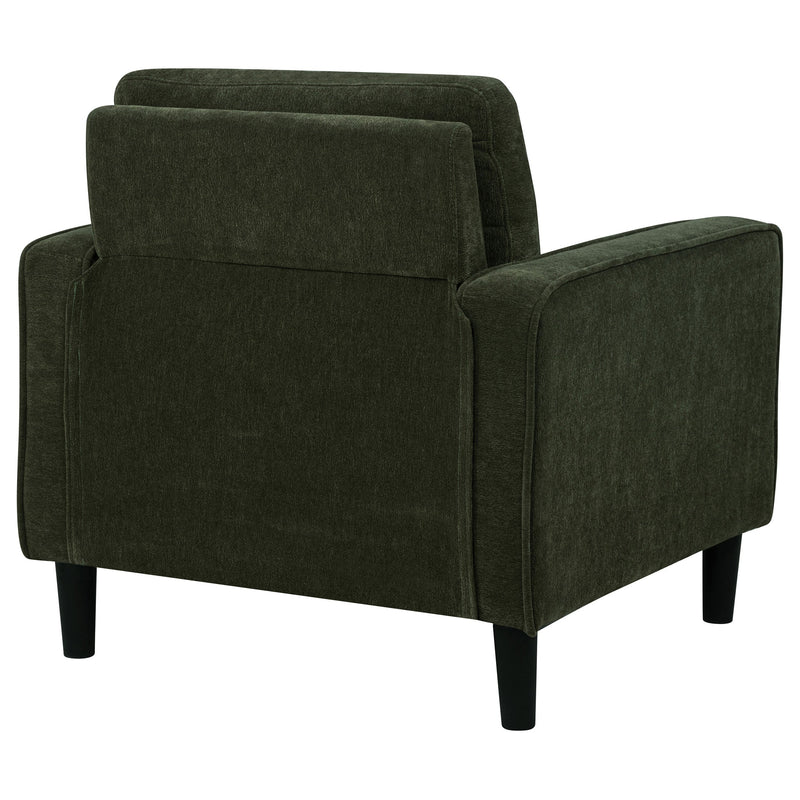 Sillón decorativo Ruth con reposabrazos tapizados