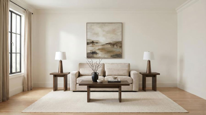 Amador Chenille Upholstered Track Arm Sofa