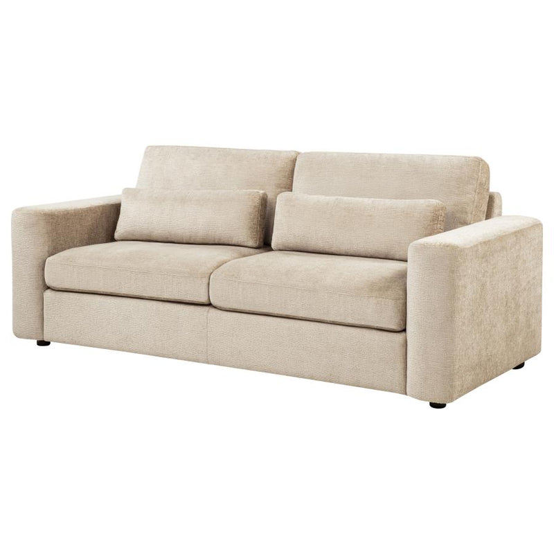 Amador Chenille Upholstered Track Arm Sofa