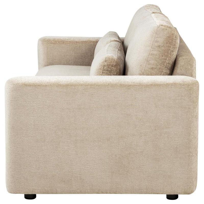 Amador Chenille Upholstered Track Arm Sofa