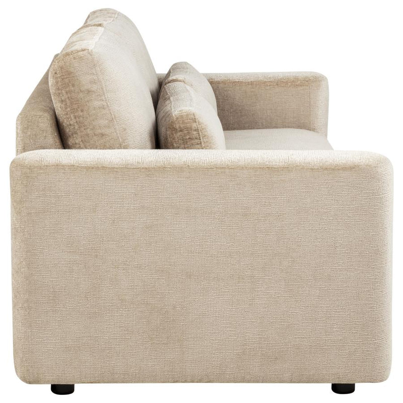 Amador Chenille Upholstered Track Arm Sofa