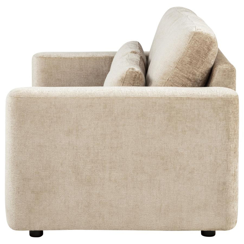 Amador Chenille Upholstered Track Arm Loveseat