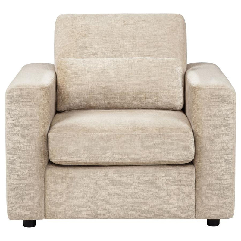 Amador Chenille Upholstered Track Arm Accent Chair