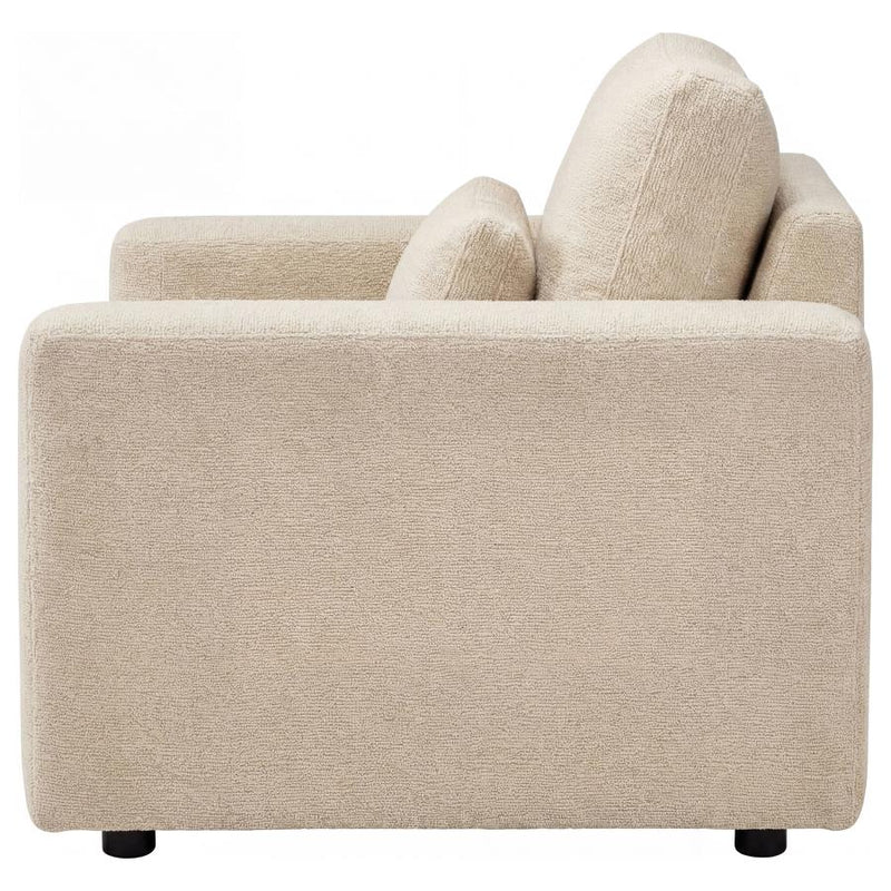 Amador Chenille Upholstered Track Arm Accent Chair