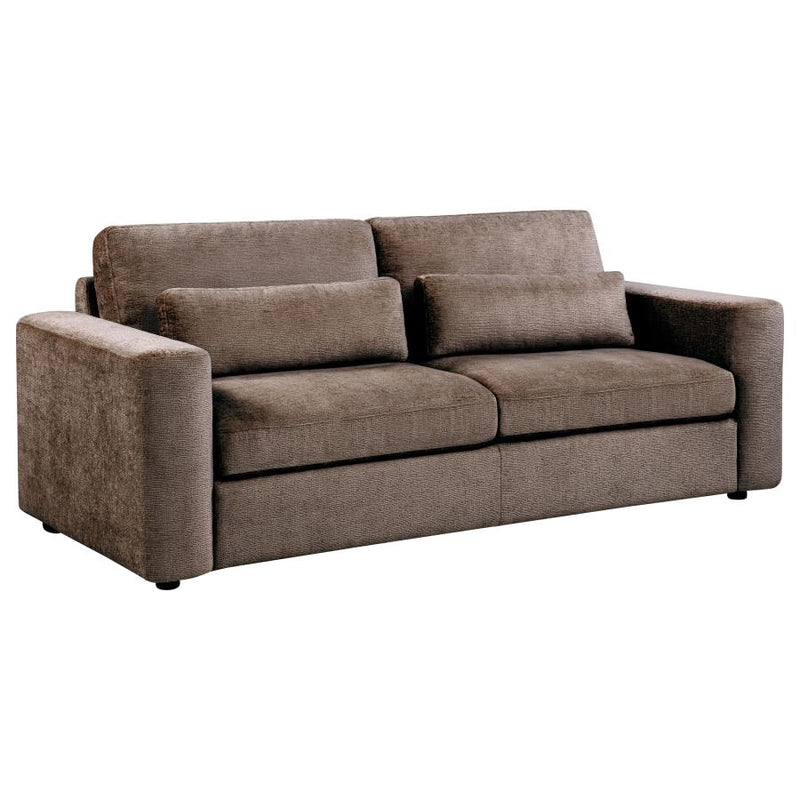 Amador Chenille Upholstered Track Arm Sofa