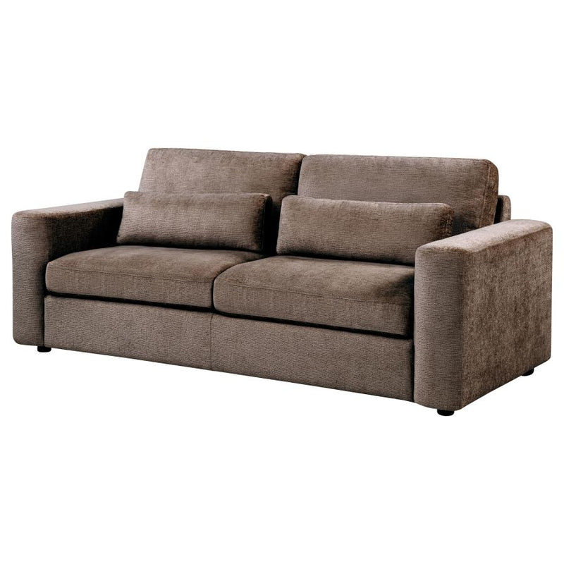 Amador Chenille Upholstered Track Arm Sofa