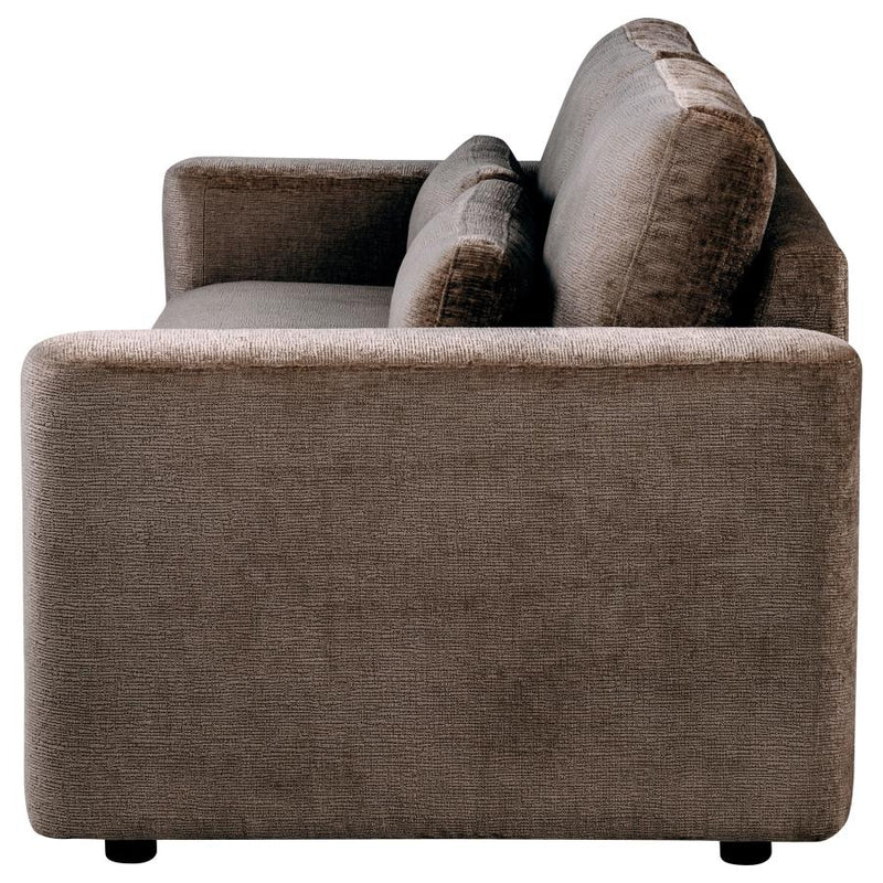 Amador Chenille Upholstered Track Arm Sofa