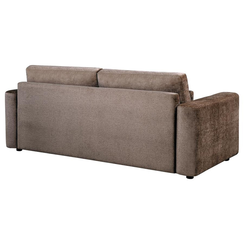 Amador Chenille Upholstered Track Arm Sofa