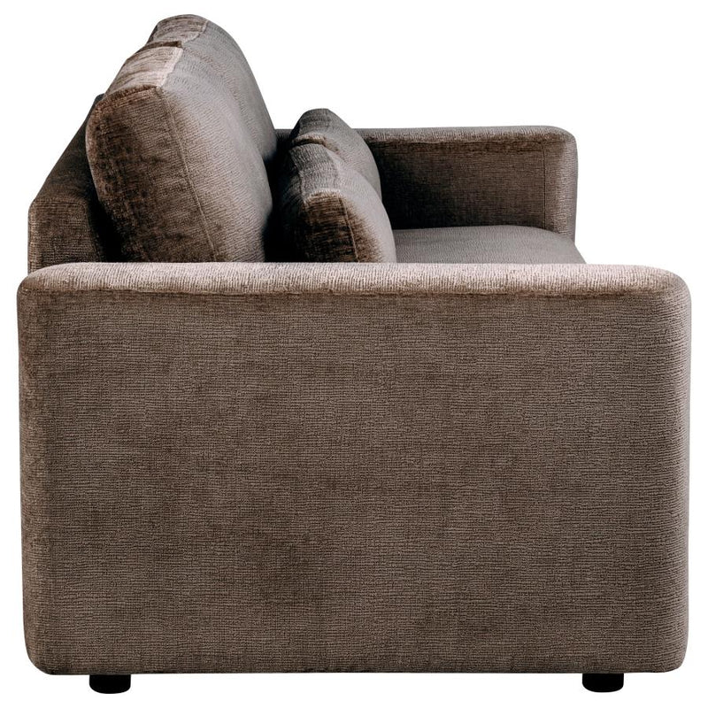 Amador Chenille Upholstered Track Arm Sofa