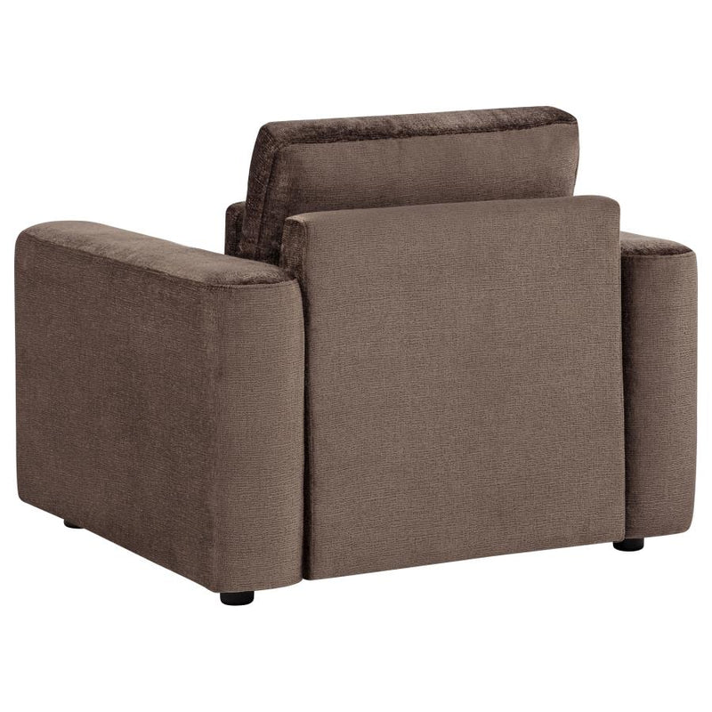 Amador Chenille Upholstered Track Arm Accent Chair