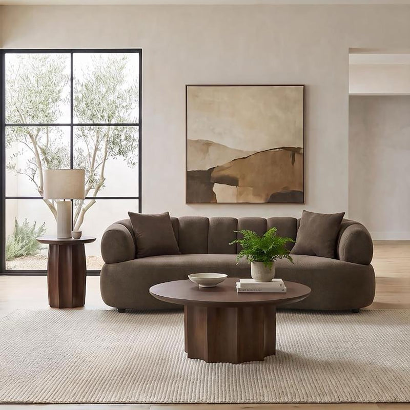 Casarin Fabric Channel-Back Sofa