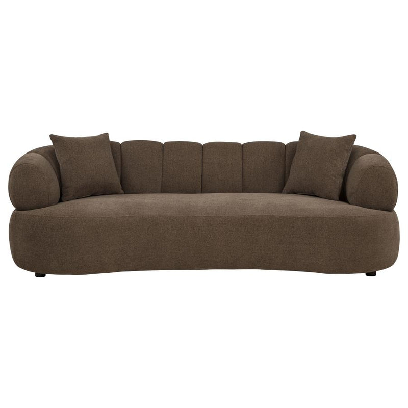 Casarin Fabric Channel-Back Sofa