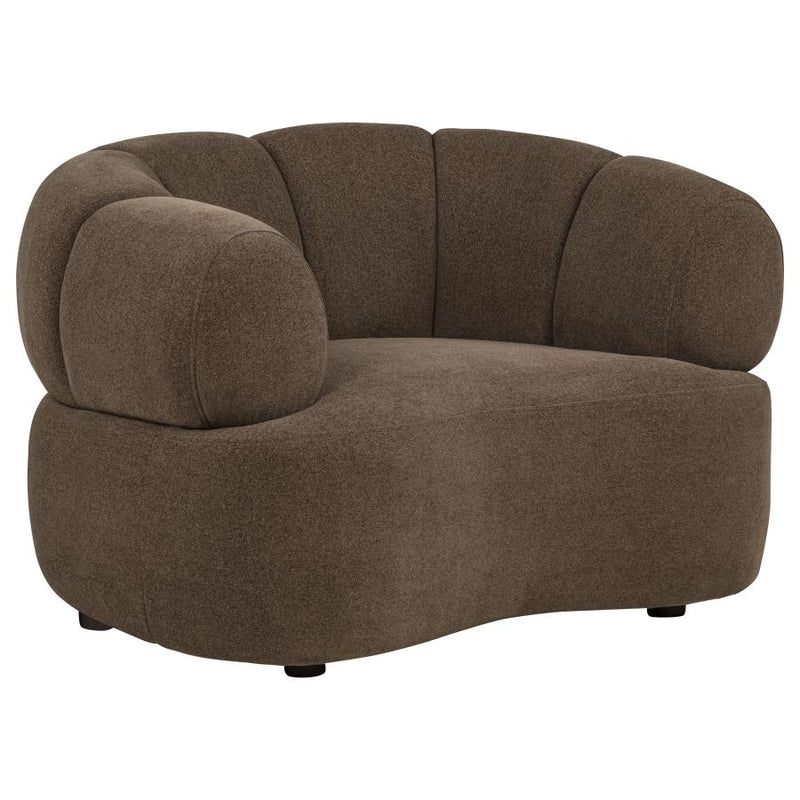 Casarin Fabric Channel-Back Accent Chair