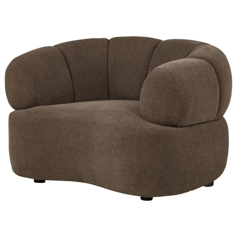Casarin Fabric Channel-Back Accent Chair