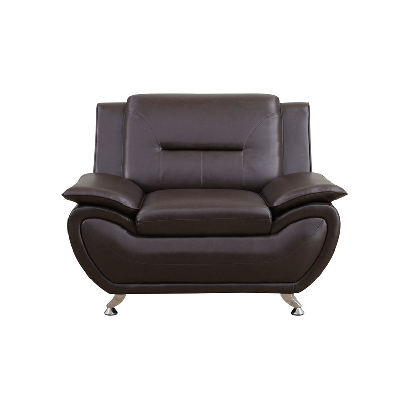 Colección Abdiel Brown Breathable Chair para sala de estar