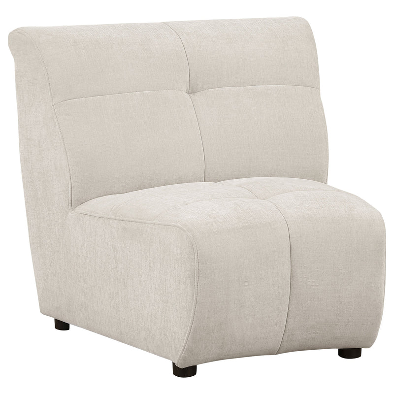 Sofá Seccional Modular Tapizado Charlotte Color Marfil