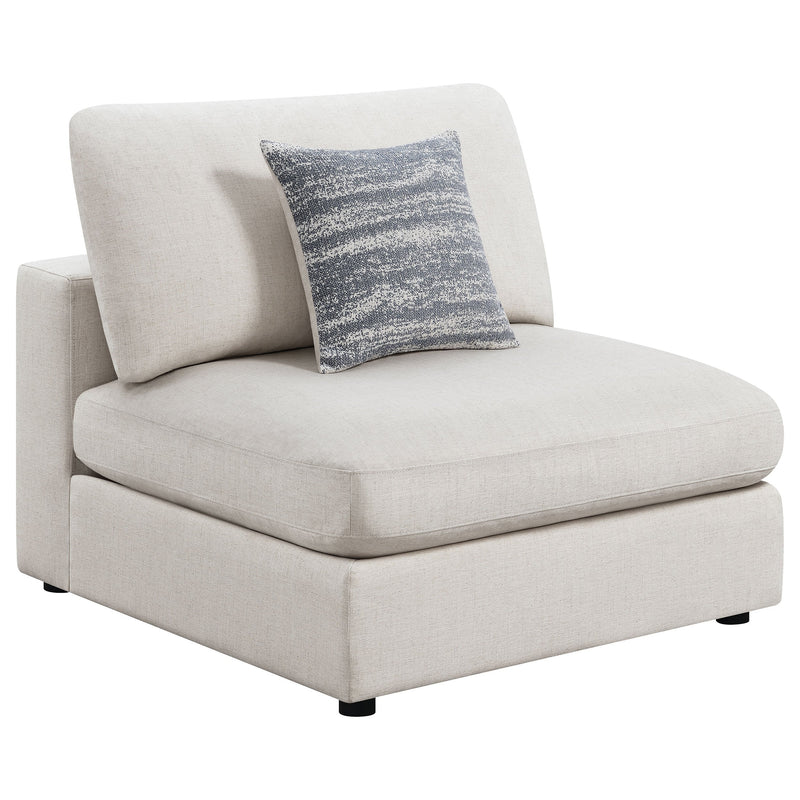 Sillón sin brazos tapizado Serene