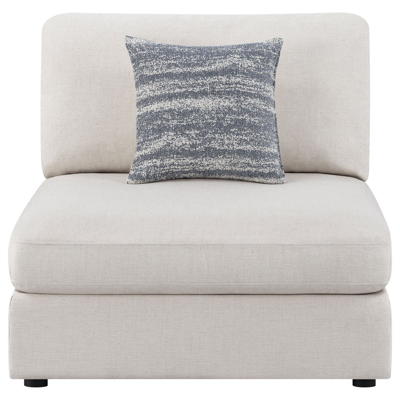 Sillón sin brazos tapizado Serene