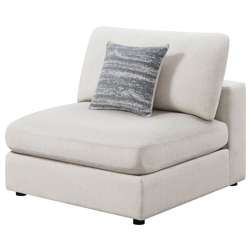 Sillón sin brazos tapizado Serene