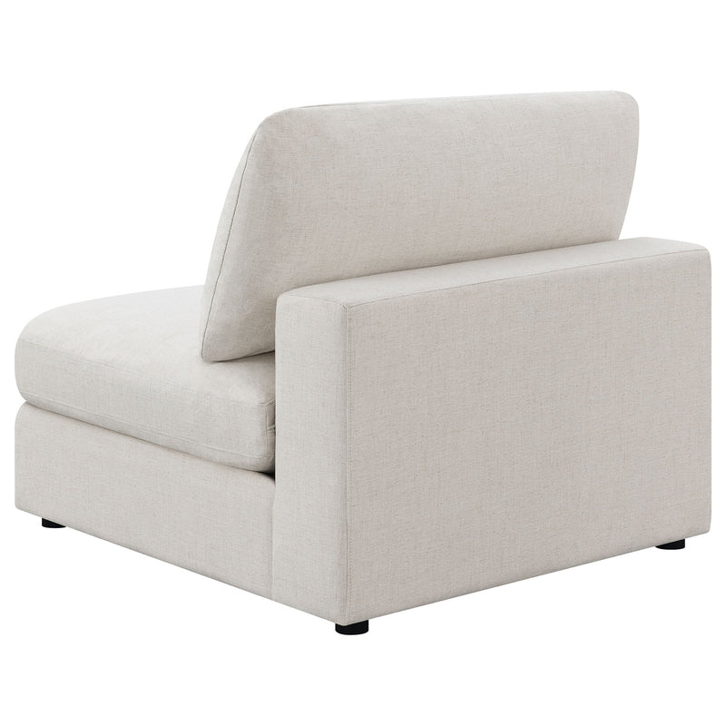 Sillón sin brazos tapizado Serene