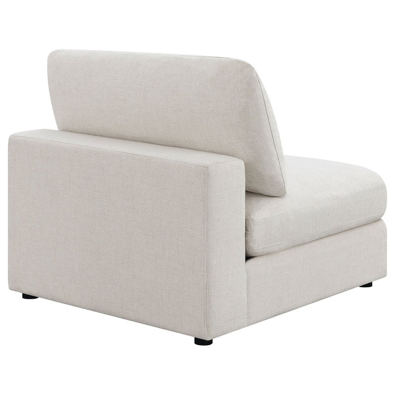 Sillón sin brazos tapizado Serene