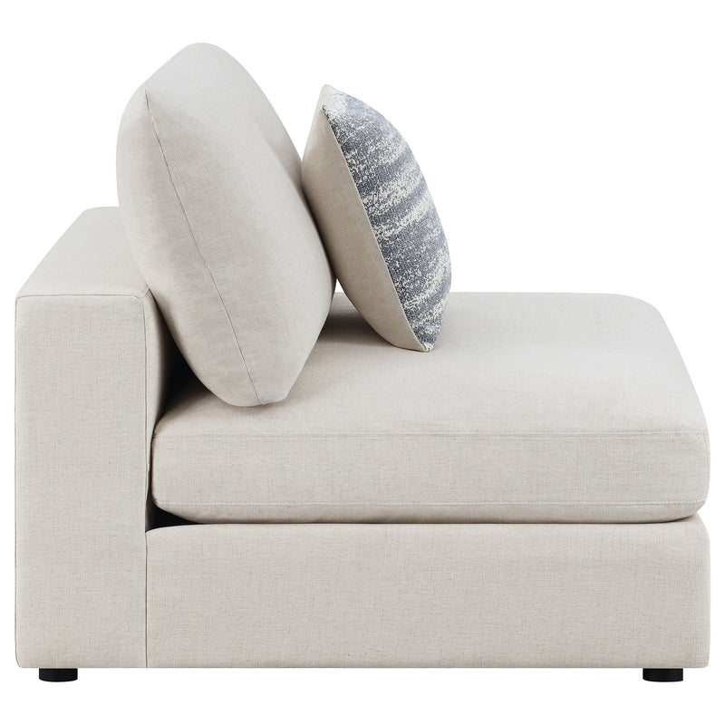 Sillón sin brazos tapizado Serene