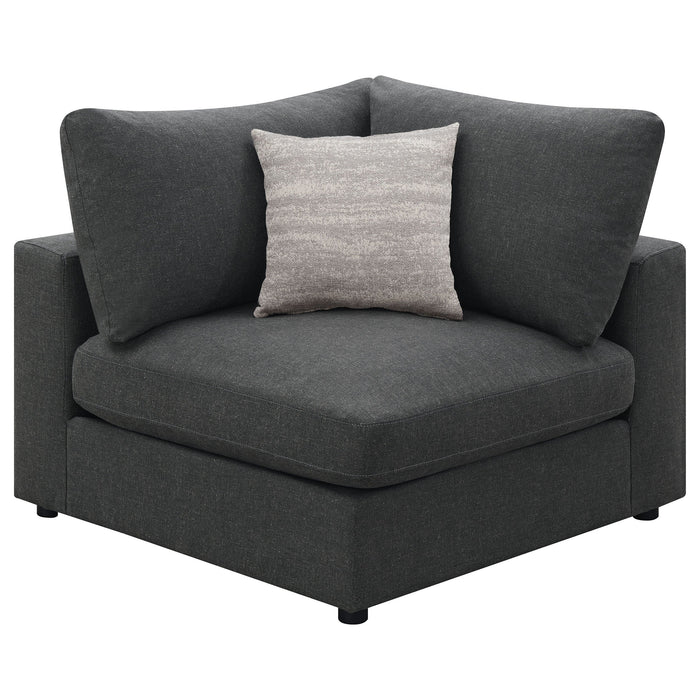 Serene  Upholstered Modular Sectional Charcoal