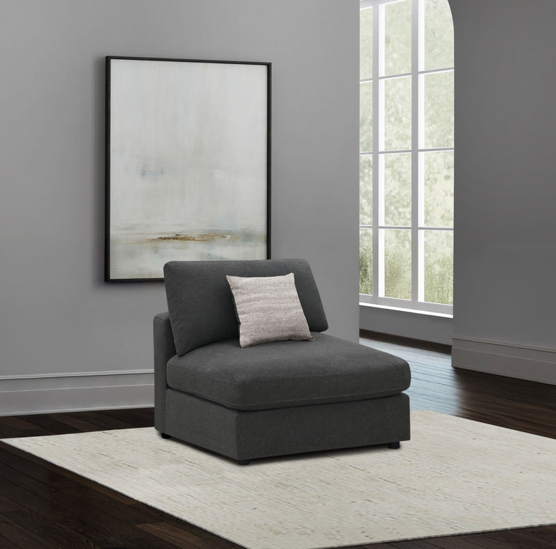 Sillón sin brazos tapizado Serene