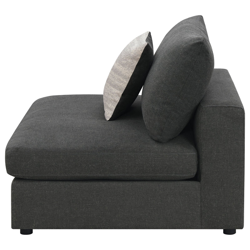 Sillón sin brazos tapizado Serene