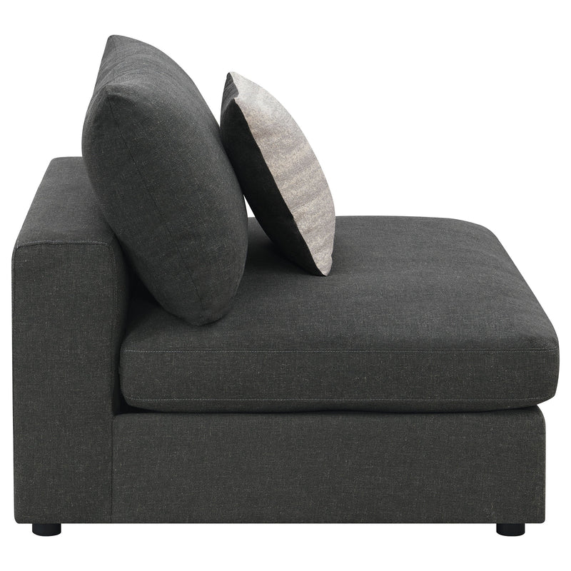 Sillón sin brazos tapizado Serene
