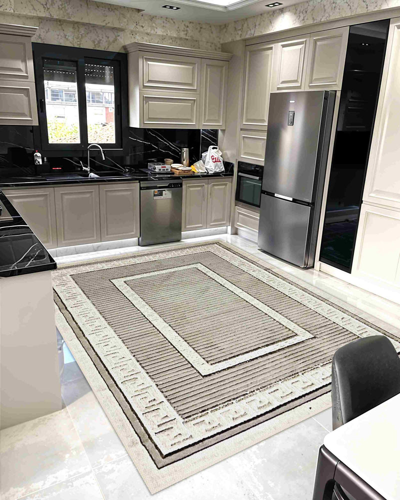TRIBAL Rug DESIGN 5514 Grey 8x11 (7'8x10'8")"