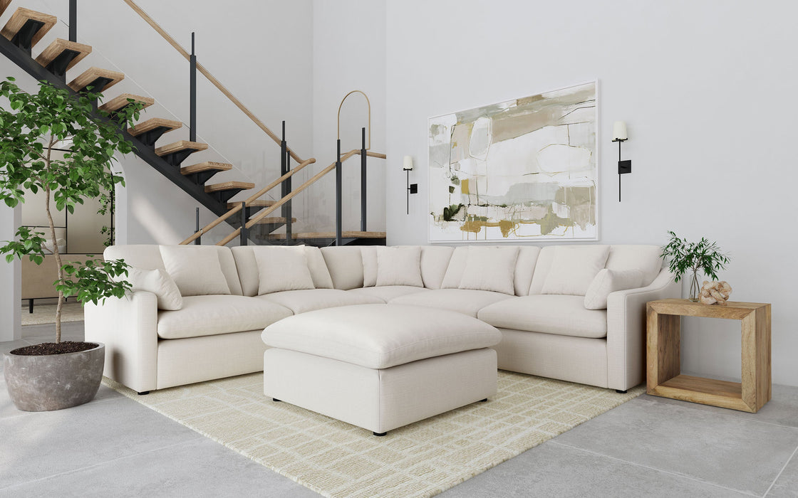 Hobson  Upholstered Modular Sectional Sofa Charcoal