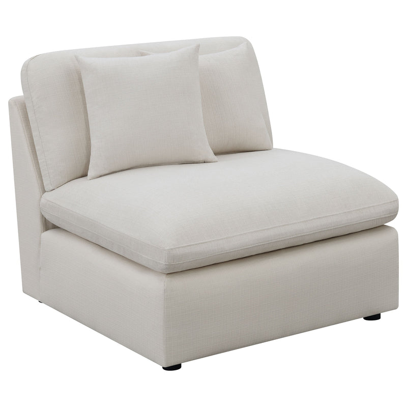 Sillón tapizado sin brazos Hobson