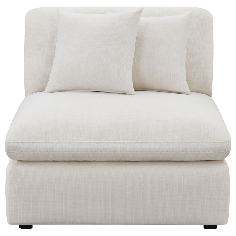 Sillón tapizado sin brazos Hobson