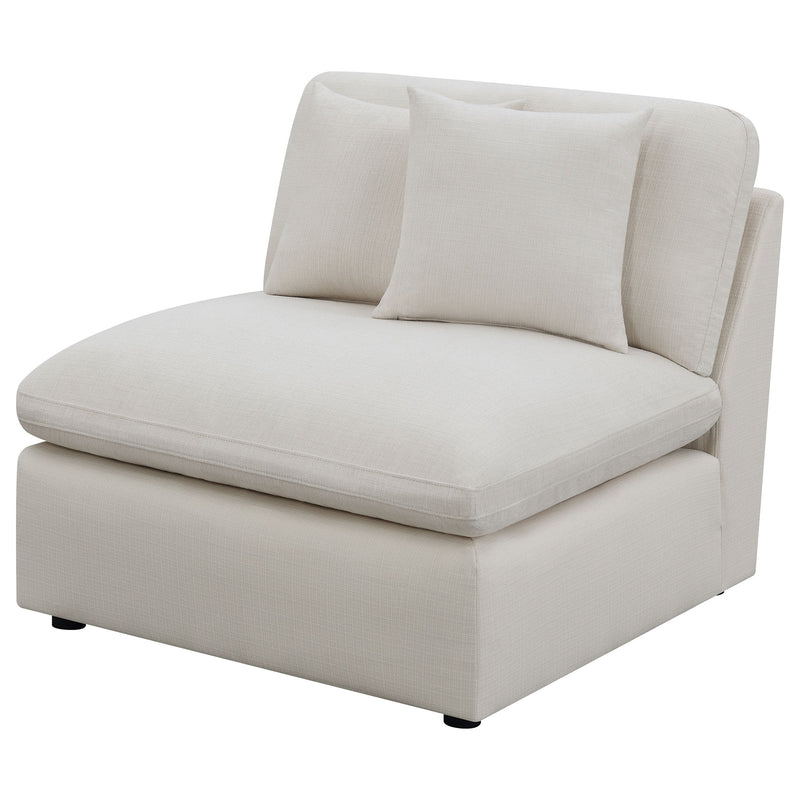 Sillón tapizado sin brazos Hobson